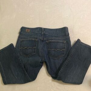 Red Engine denim capris, Lotus, size 31, blue,